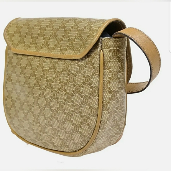 🐰CELINE Macadam Pattern Crossbody Mini Shoulder B - Picture 4 of 15